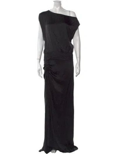 Pre-owned Alexis One-shoulder Jumpsuit In White