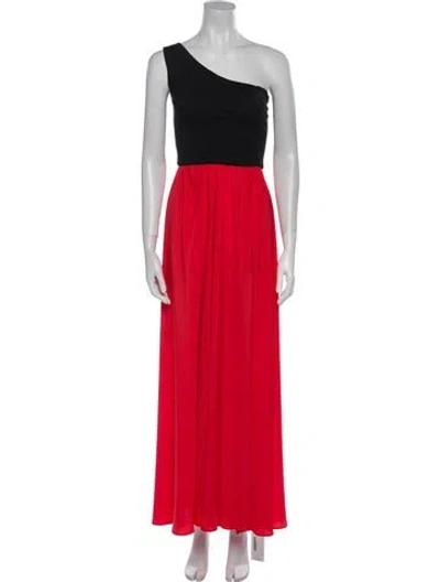 Pre-owned Alexis One-shoulder Long Dress In Multi