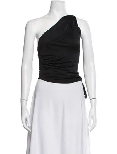 Pre-owned Alexis One-shoulder Sleeveless Top W/ Tags In Black