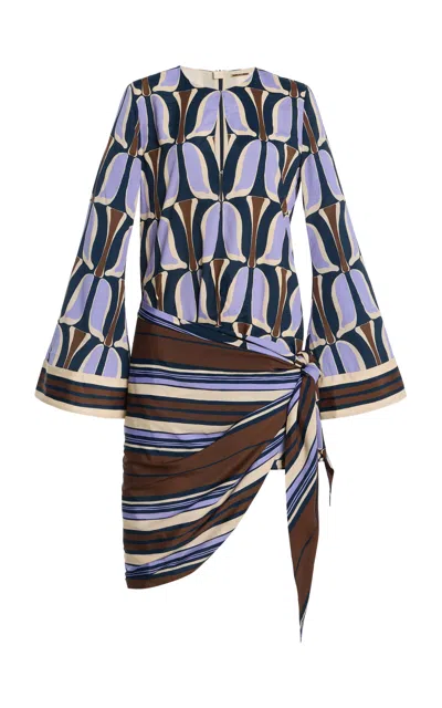 Alexis Oraya Printed Mini Dress In Multi