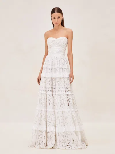 Alexis Ottilie Dress In White