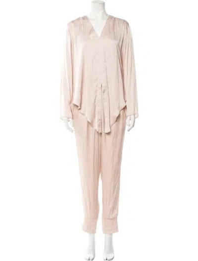 Pre-owned Alexis Pant Set In Pink