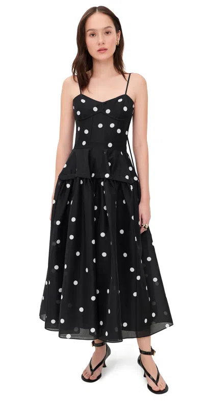 Alexis Parma Dress Black/white In Multi