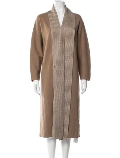 Pre-owned Alexis Patterned Coat In Metallic/neutrals