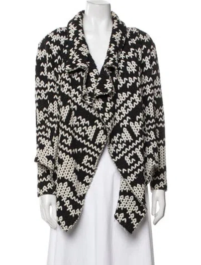 Pre-owned Alexis Patterned Jacket In Black