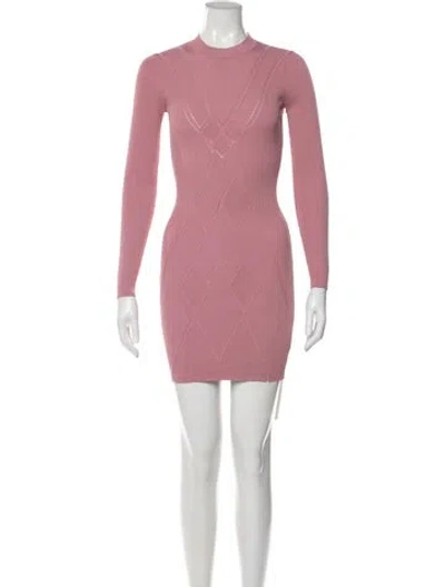 Pre-owned Alexis Patterned Mini Dress W/ Tags In Pink