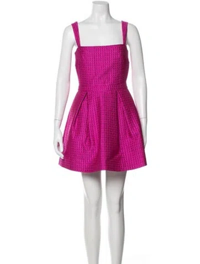 Pre-owned Alexis Patterned Mini Dress W/ Tags In Pink