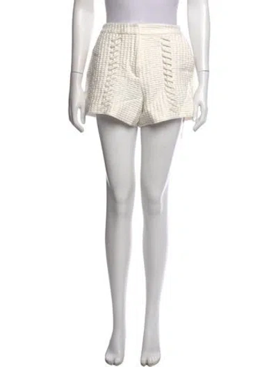 Pre-owned Alexis Patterned Mini Shorts In Neutral
