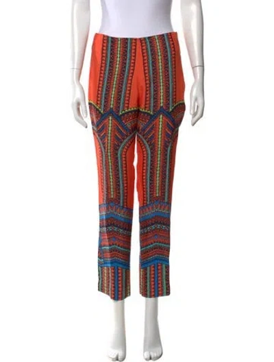 Pre-owned Alexis Patterned Straight Leg Pants In Multi