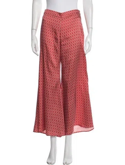 Pre-owned Alexis Patterned Wide Leg Pants