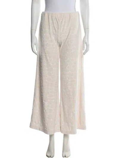 Pre-owned Alexis Patterned Wide Leg Pants In Neutral