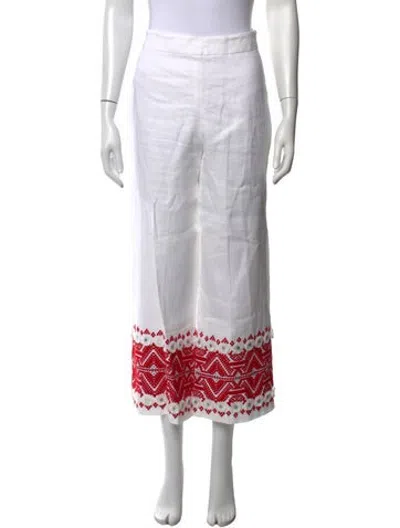 Pre-owned Alexis Patterned Wide Leg Pants In Neutrals