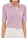 Alexis Paulo Top In Lilac In Blue