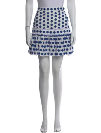 Pre-owned Alexis Polka Dot Print Knee-length Skirt In Multi