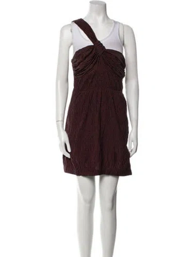 Pre-owned Alexis Polka Dot Print Mini Dress In Multi