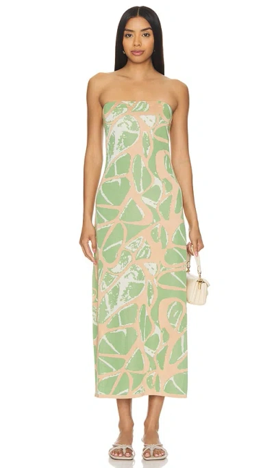 Alexis Pollie Dress In Lily Green