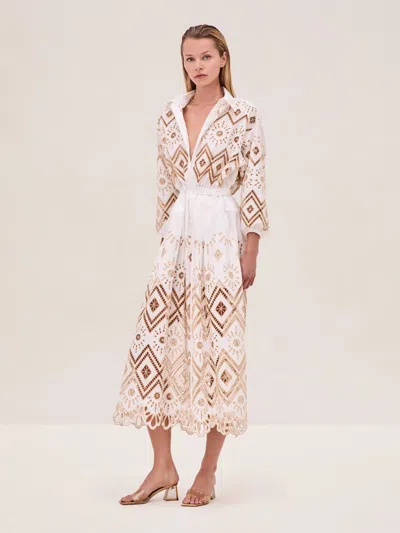 Alexis Portello Dress In Brown
