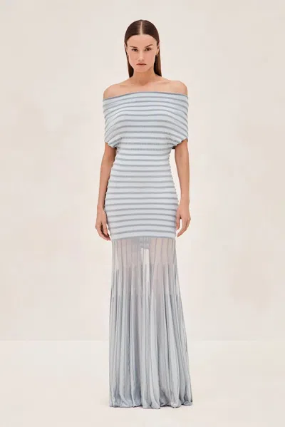 Alexis Powder Blue Marce Dress In Orange