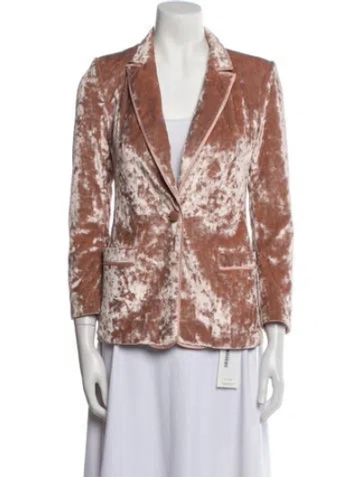 Pre-owned Alexis Printed Blazer In Pink
