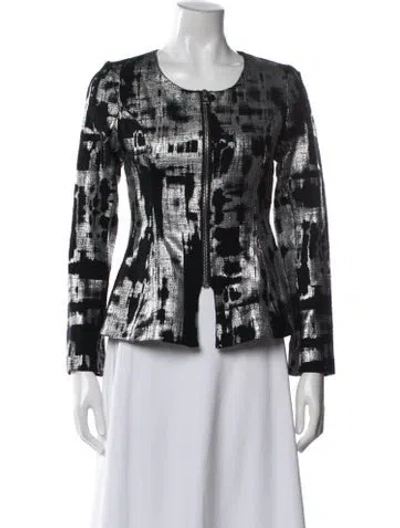 Pre-owned Alexis Printed Evening Jacket W/ Tags In Multi