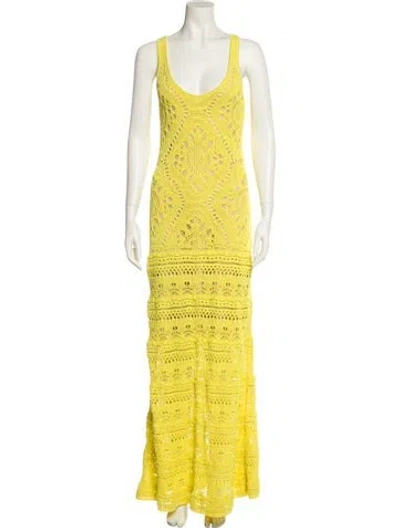 Pre-owned Alexis Printed Long Dress