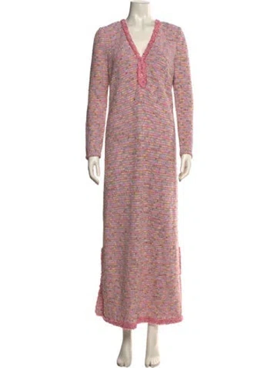 Pre-owned Alexis Printed Long Dress W/ Tags