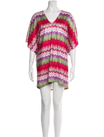 Pre-owned Alexis Printed Mini Dress In Multi