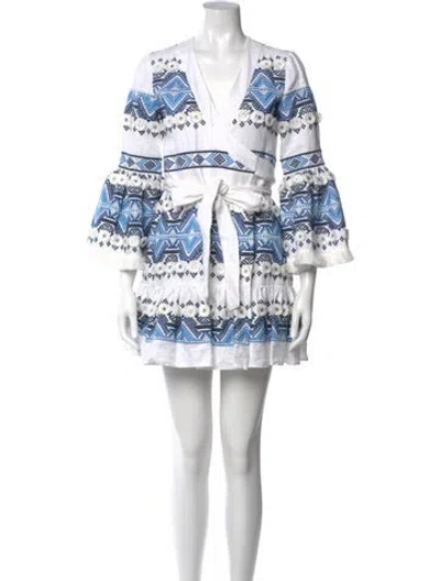 Pre-owned Alexis Printed Mini Dress In Multi