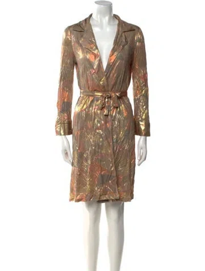 Pre-owned Alexis Printed Mini Dress In Multi