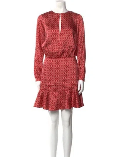 Pre-owned Alexis Printed Mini Dress In Multi