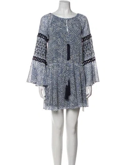 Pre-owned Alexis Printed Mini Dress In Multi