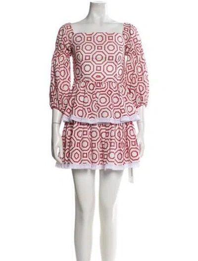 Pre-owned Alexis Printed Mini Dress In Multi