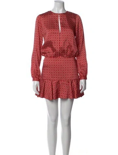 Pre-owned Alexis Printed Mini Dress In Multi