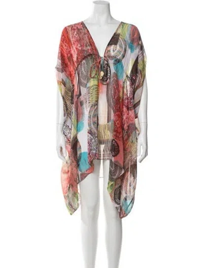 Pre-owned Alexis Printed Mini Dress In Multi