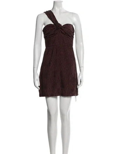 Pre-owned Alexis Printed Mini Dress In Multi