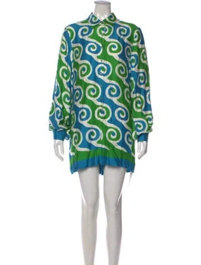 Pre-owned Alexis Printed Mini Dress In Multi