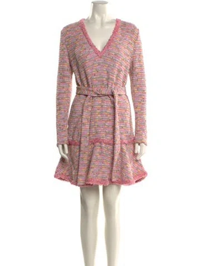 Pre-owned Alexis Printed Mini Dress W/ Tags In Pink