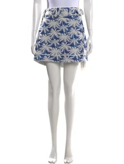Pre-owned Alexis Printed Mini Skirt In Multi