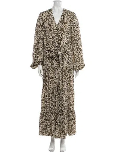 Pre-owned Alexis Printed Skirt Set In Neutral