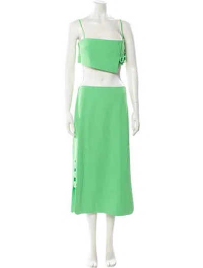 Pre-owned Alexis Printed Skirt Set W/ Tags In Green