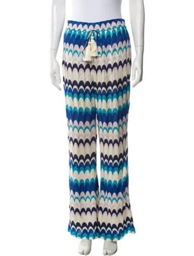 Pre-owned Alexis Printed Wide Leg Pants In Multi