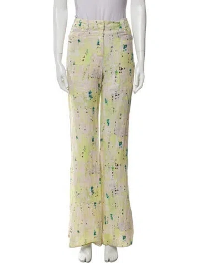 Pre-owned Alexis Printed Wide Leg Pants In Neutral