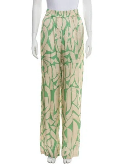 Pre-owned Alexis Printed Wide Leg Pants In Neutral