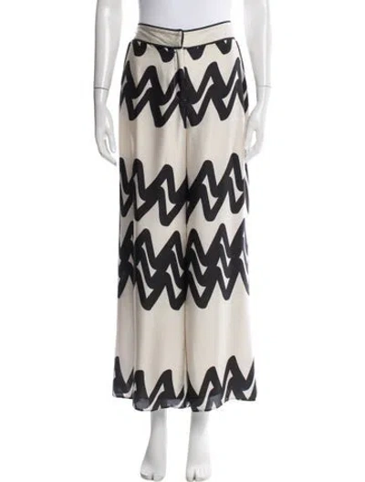 Pre-owned Alexis Printed Wide Leg Pants In Neutral