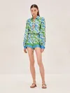 Alexis Qu Romper In Swirl Print