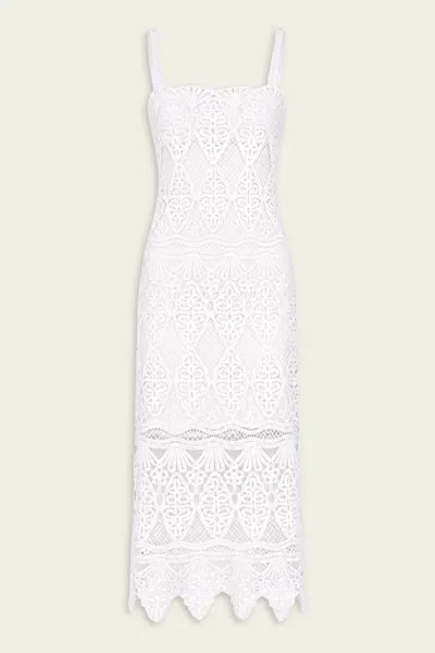 Alexis Ravello Midi Dress In White