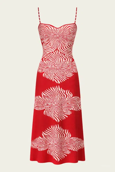 Alexis Rayana Midi Dress In Red Bloom