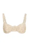 Alexis Remi Raffia-detailed Woven Bra Top In Neutral