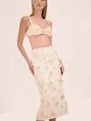 Alexis Remi Raffia-detailed Woven Bra Top In Gold