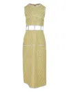 Alexis Renee Cut-out Sequin Midi Dress In Green
